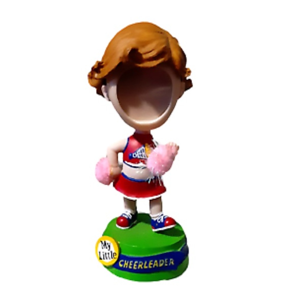 Picture Frame Bobble Head Cheerleader